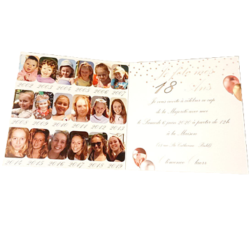 Carte anniversaire 18 ans Carte anniversaire 18 ans